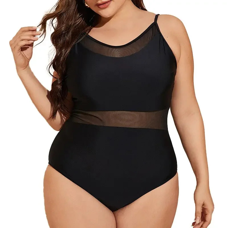 Monica Mesh Monokini XL-4XL