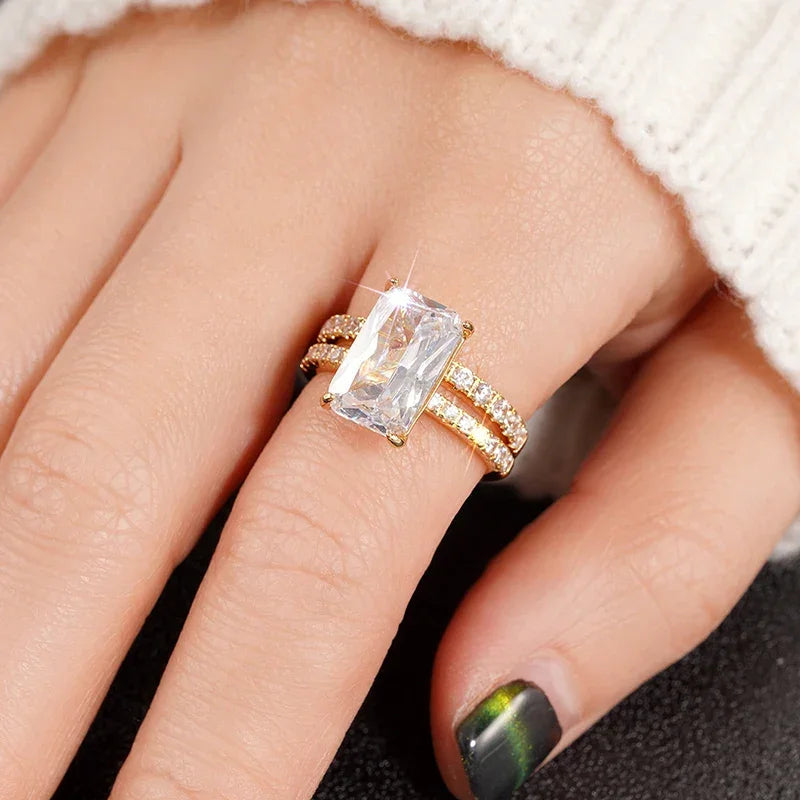 Luxe Cubic Zirconia Ring Set Luxlife Brands