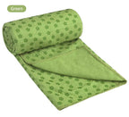 Yoga Mat Cover Towel Non-Slip Sweat Absorbent Solid Foldable Portable Pilates Exercise Sports Travel Fitness Blanket 183CM*63CM Luxlife Brands