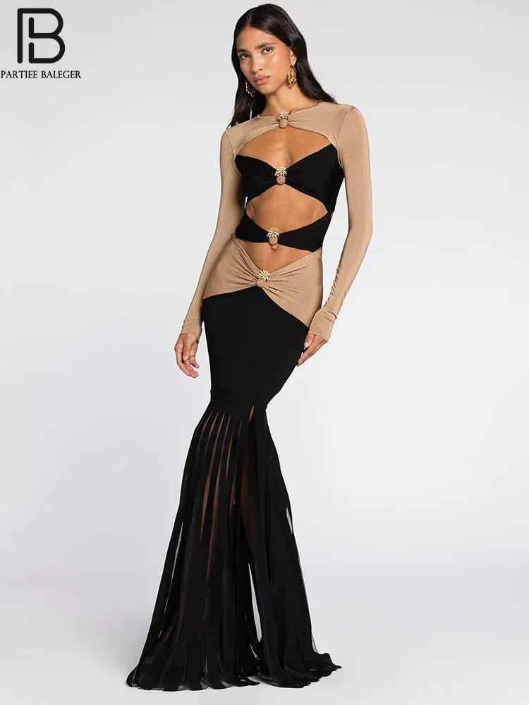 Evening Club Maxi Dress - LUXLIFE BRANDS