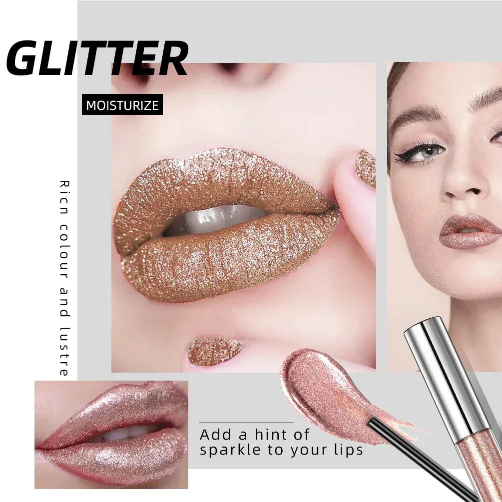 Pearl Shimmer Liquid Lip Gloss LUXLIFE BRANDS
