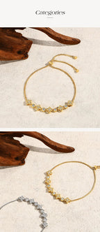 LUX FINE JEWELRY | Starlight D Color VVS1 Moissanite S925 SS Bracelet - Adjustable 24cm Luxlife Brands