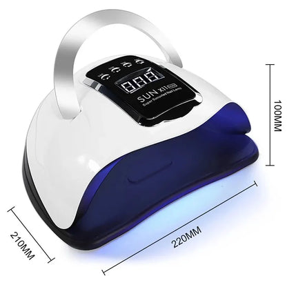 SUN X11 MAX Professional Nail Drying Lamp for Manicure 280W Nails Gel Polish Drying Machine with Auto Sensor UV LED Nail Lamp LUXLIFE BRANDS