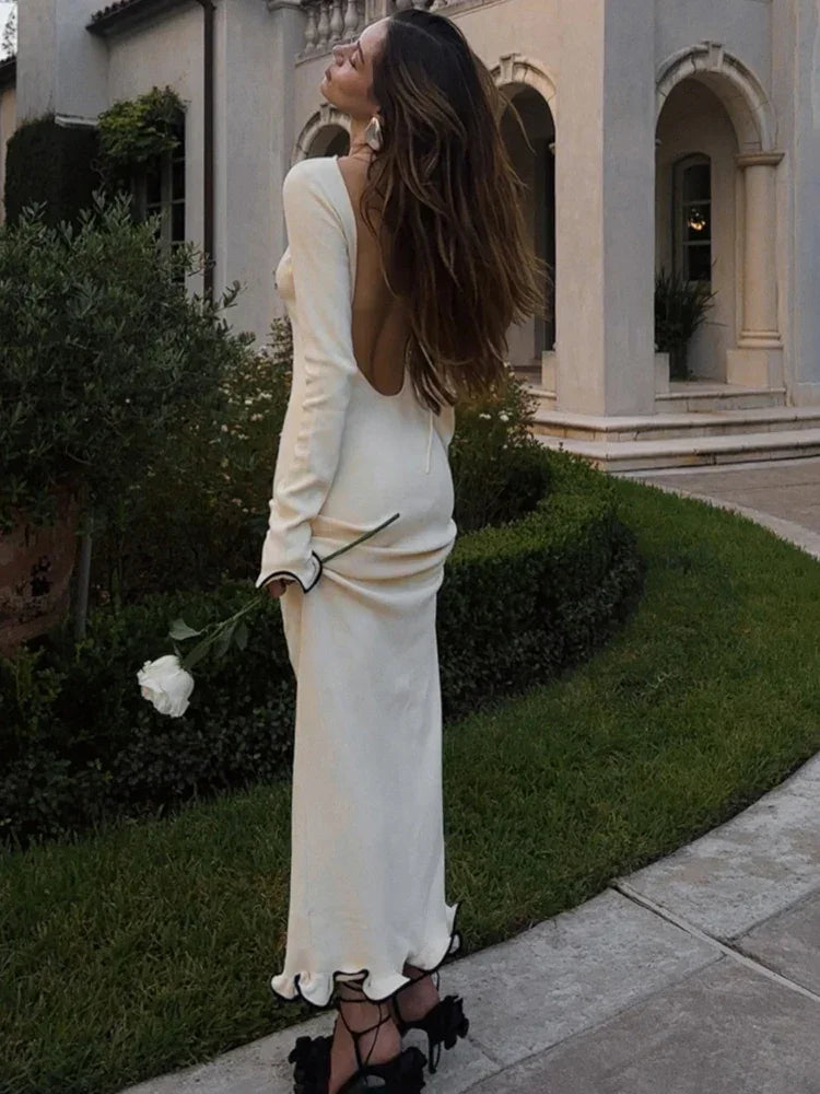 Knit Long Sleeve Mini Dress