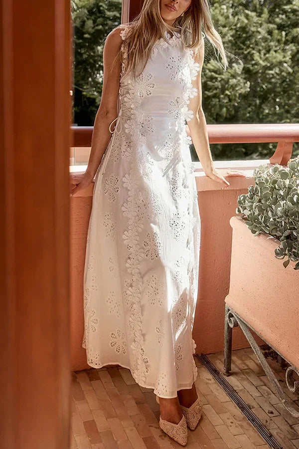Lilly Lace Embroidered Sun Dress