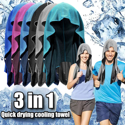 Quick Dry Cooling Hoodie Towel