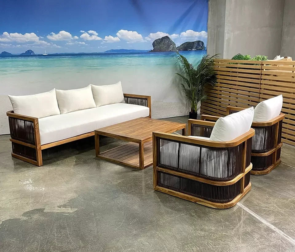 Garden Furniture Deep Seating Patio Set Sun Lounger Outdoor Furniture Daybed