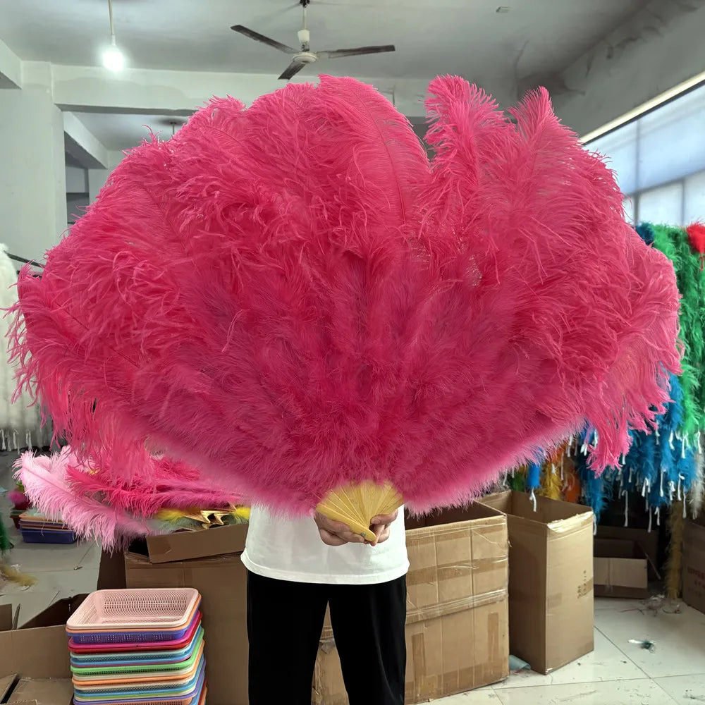 100CM Ostrich Feather Fans