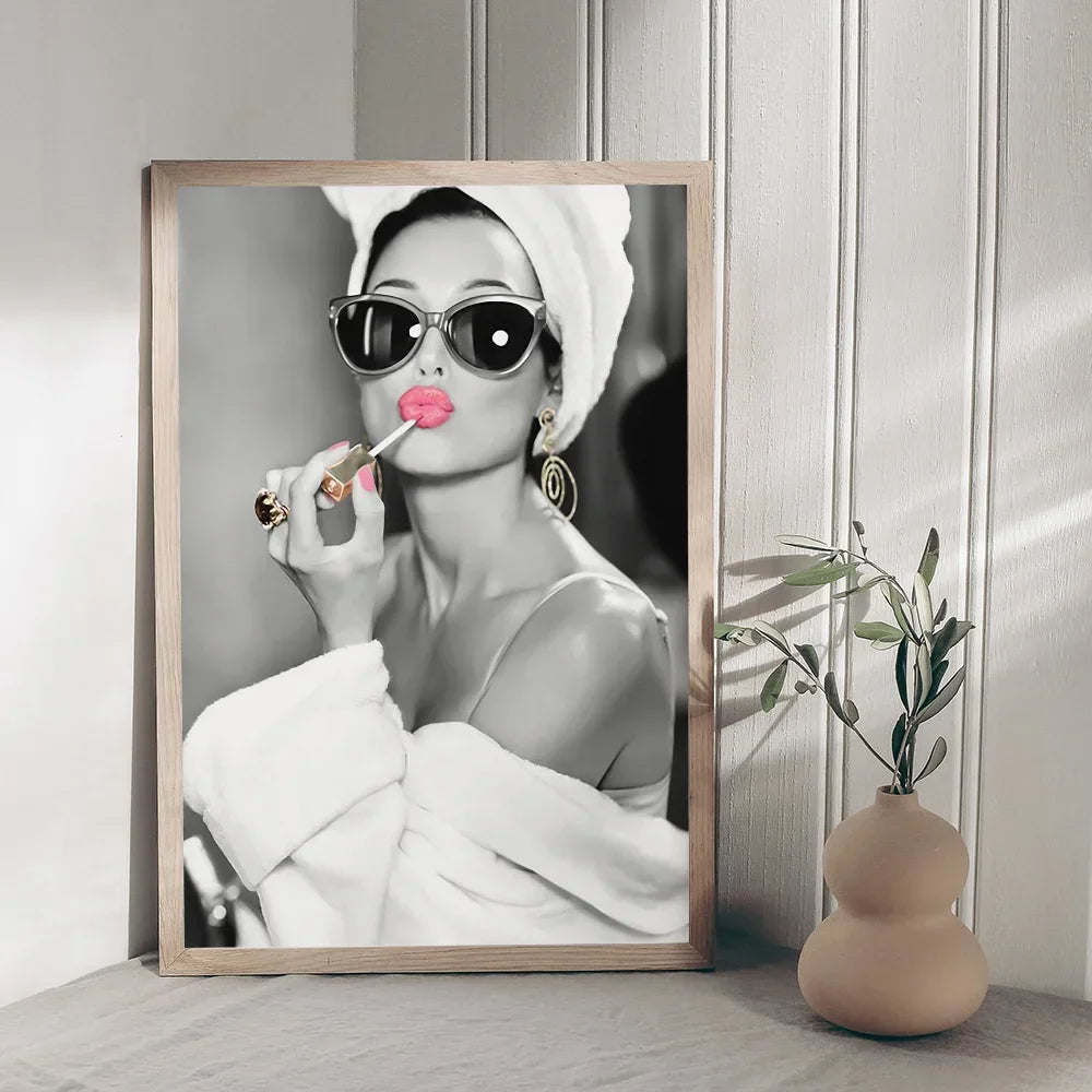 Audrey Hepburn Classic Anime Poster Waterproof Paper Sticker Coffee House Bar Room Wall Decor