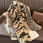 180*90cm Luxury Brand Spring Summer Autumn Women Clothing New Fashion Color matching printed silk scarf lady popular turba Luxlife Brands
