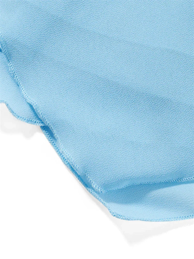 Cassandra Draped Backless Halter Mini Dress