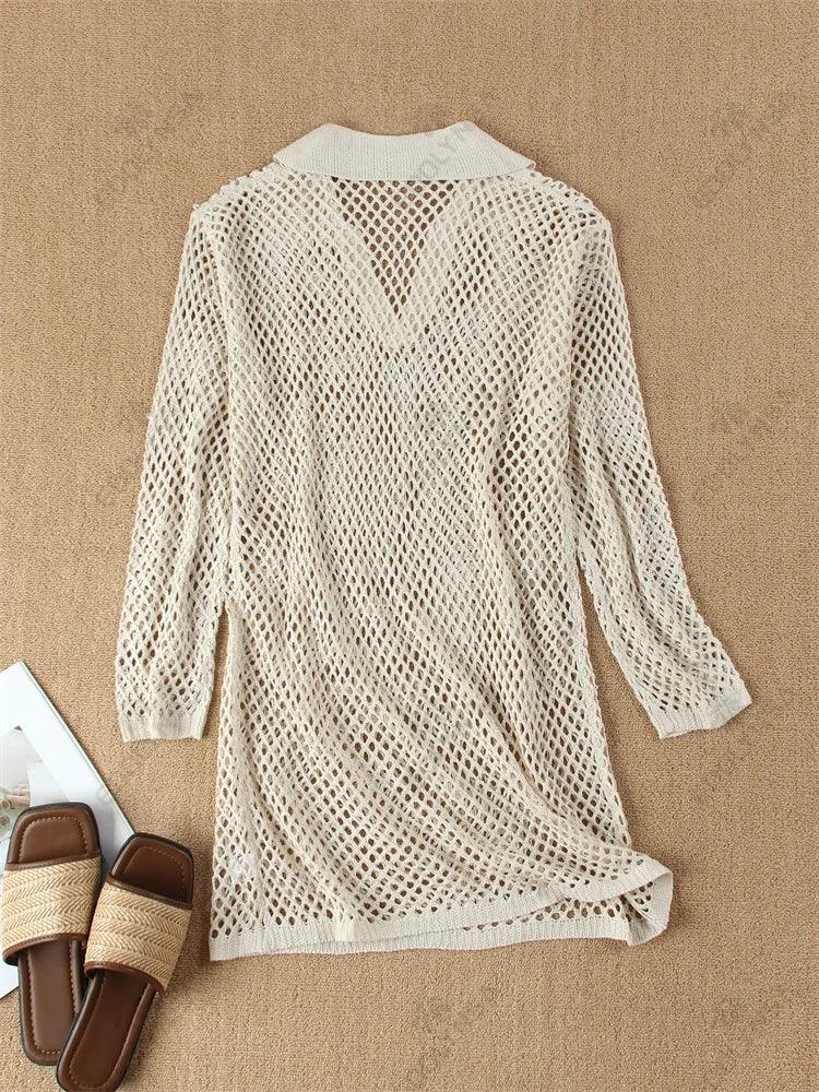 Lazy Day Long Sleeve Swimsuit Cover Up