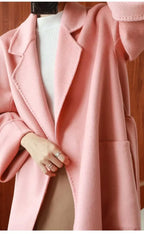 Women’s Cashmere Wool Coat LUXLIFE BRANDS