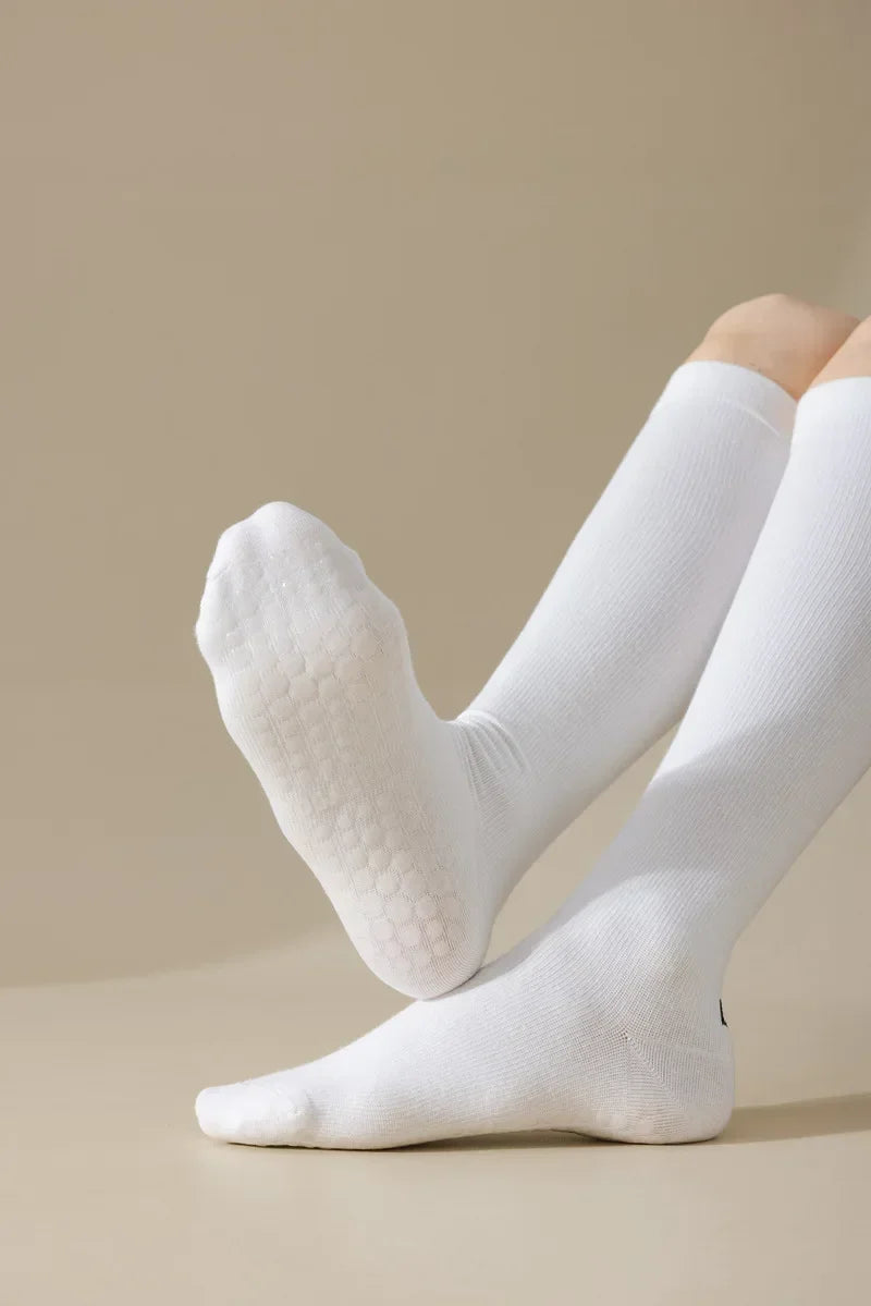 Pilates Cotton Compression Socks Anti Slip