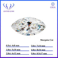 White D Color Moissanite diamonds with GRA Certificate Round Oval Heart Emerald Princess Radiant Cushion Trilliant Marquise Cut Luxlife Brands