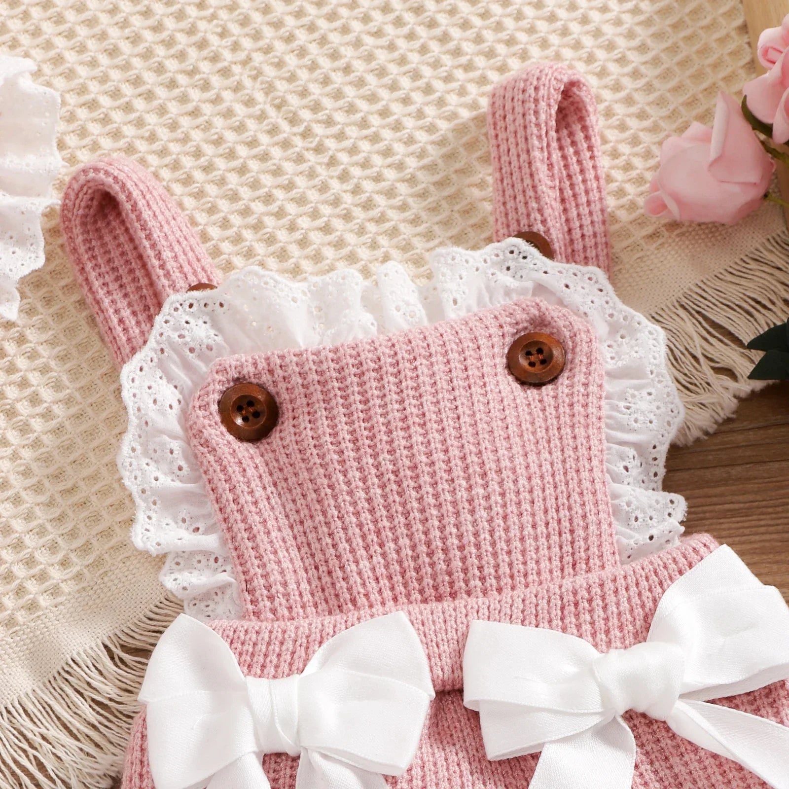 LUX Girls Knit Bodysuit Romper 2pcs Luxlife Brands