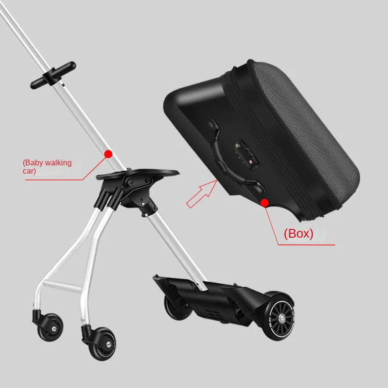 Children's carrier can Sit and Ride with Guardrail TSA Lock Removable Trolley Case Expansion 7CM Boarding Suitcase