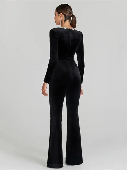 Bronx Black Bandage Jumpsuit - LUXLIFE BRANDS