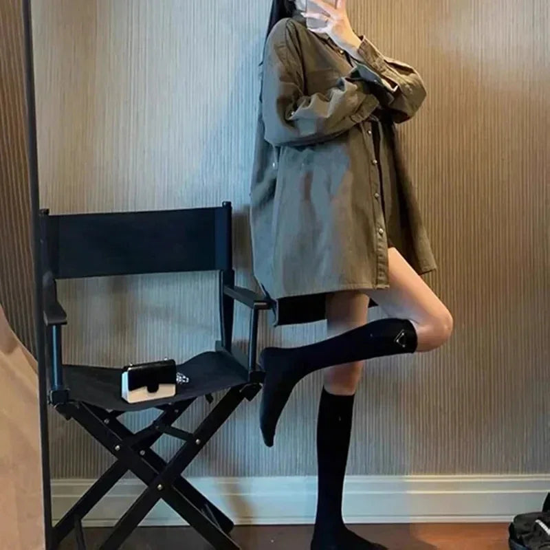 Iron Triangle Label Socks P Brand Designer Sock Europe Letter Luxury Socks Cotton Sexy Warm Personality Fashion Black White LUXLIFE BRANDS