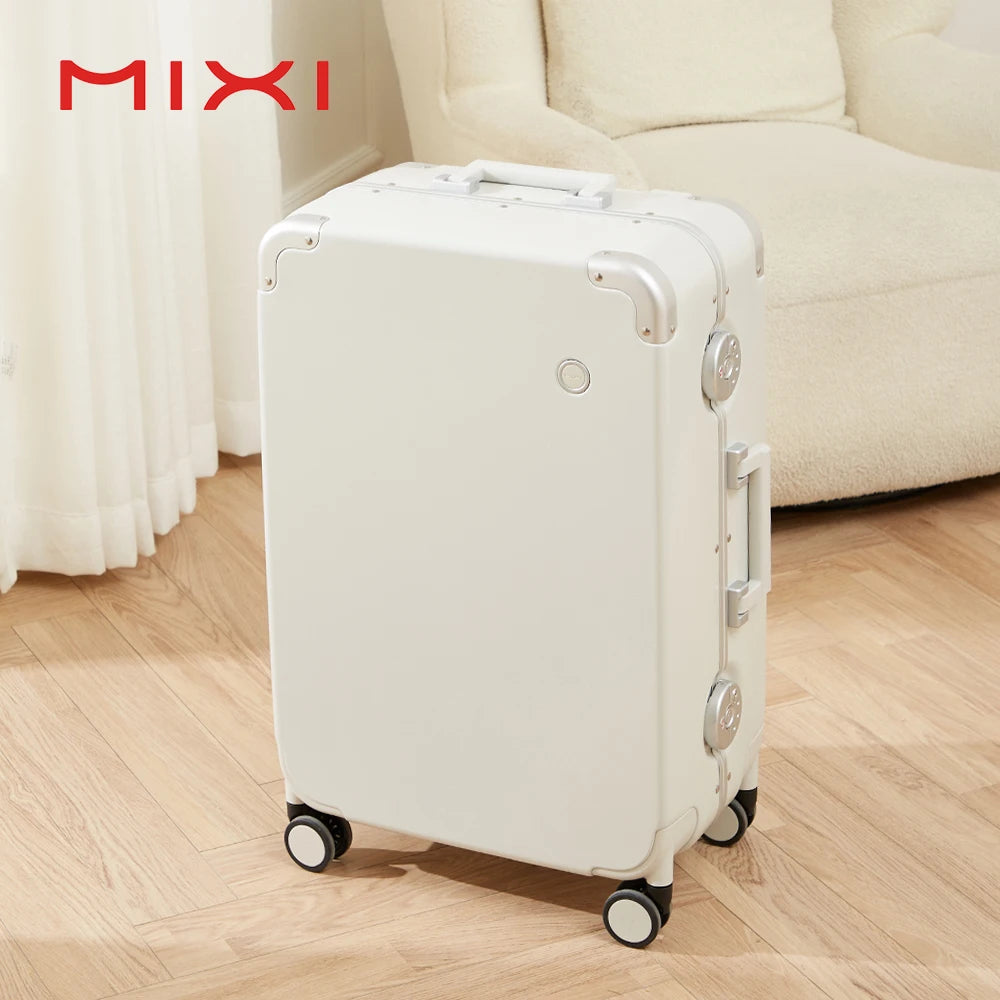 Carry On Luggage 20'' Rolling Luggage Aluminum Frame PC Hardside with Spinner Wheels TSA Lock 24''