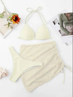Nadanbao Sexy Mesh Solid Bikini Set Swimsuits for Woman Backless Travel Party Swimwear Female Summer Beach Fashion Bikini Luxlife Brands