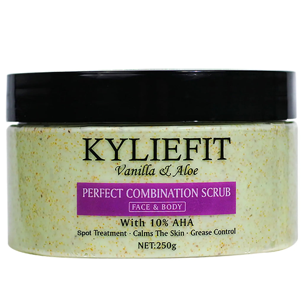 Natural Vanilla & Aloe Perfect Combination Scrub, With 10% AHA, Spots Treatment