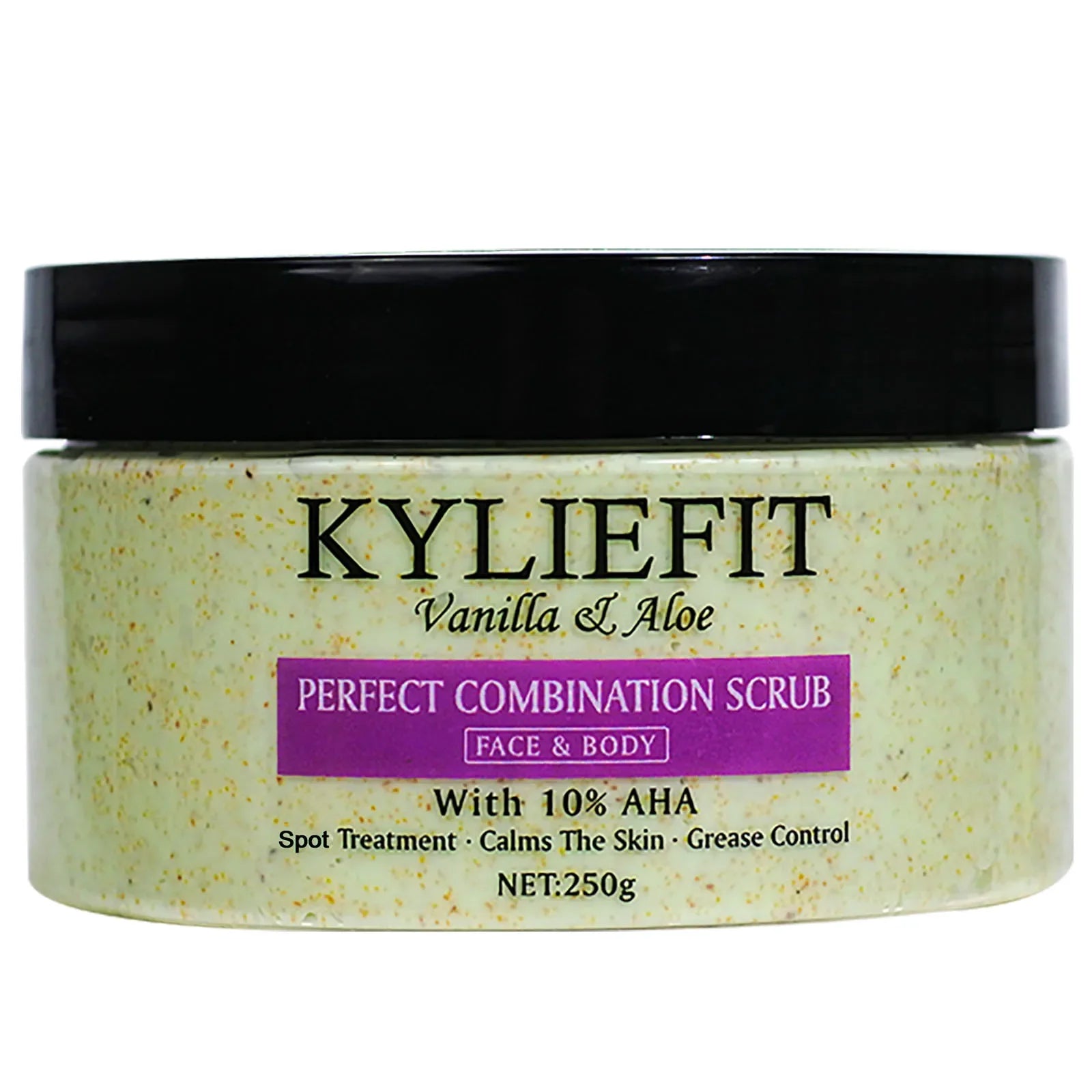 Natural Vanilla & Aloe Perfect Combination Scrub, With 10% AHA, Spots Treatment