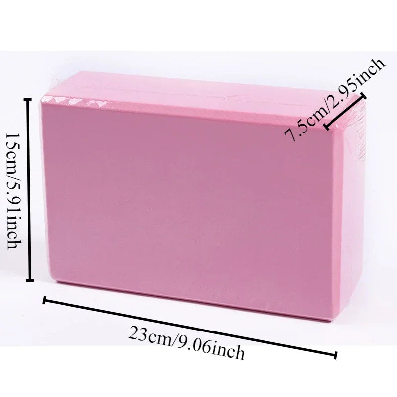 1pc Shaping High Density Eva Yoga Block  Stretch Children Pilates Foam Block Balance Exercise Ballet Bodybuilding Dance Gym  Alo Luxlife Brands