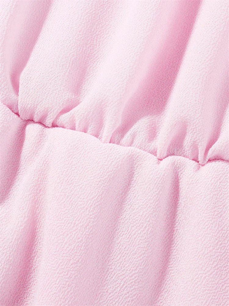 Cassandra Draped Backless Halter Mini Dress