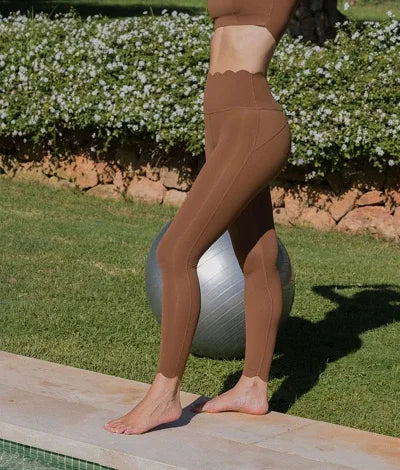 Black Square Neck Tight High Elastic Skinny Yoga Sports Long Sleeves Fashion Compression Pants Fitness Leggings Workout Tights