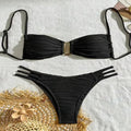Italia Textured Low Rise Bikini Luxlife Brands