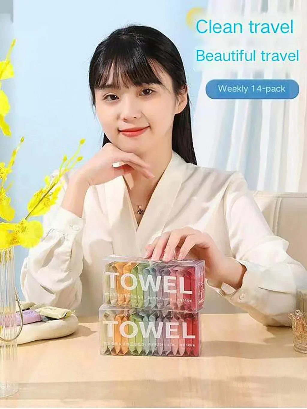 Portable Candy Compressed Towel Day Throw Towel Thickened and Enlarged Cotton Face Wash Travel Pack Disposable Face Towel LUXLIFE BRANDS