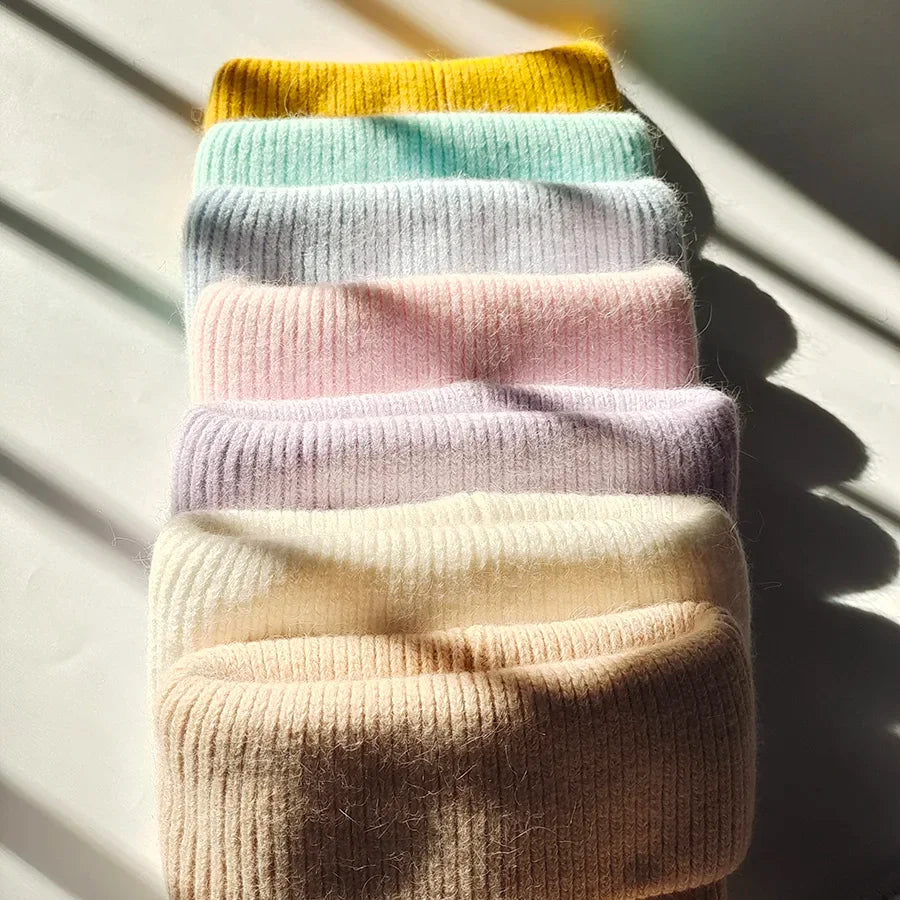 Women Winter Hat Real Rabbit Fur Winter Hats For Women Fashion Warm Beanie Hats Women Solid Adult Cover Head Cap Luxlife Brands