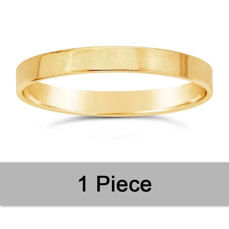 14K Gold Filled 2.25mm Flat Ring Boho Gold Jewelry Minimalist Knuckle Ring Anillos Mujer Gold Accessories Rings for Women