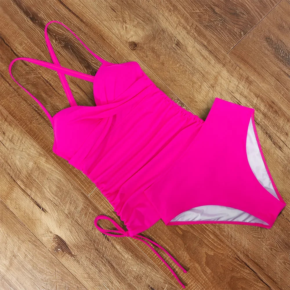 Tankini Women 2023 Bikini  Set Female Swimsuit  High Waist Tankini Bathing Suit    Swimsuit Plus Size XL Size Swimwear Women LUXLIFE BRANDS