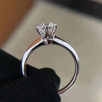 1ct Moissanite cz Engagement Ring Luxlife Brands
