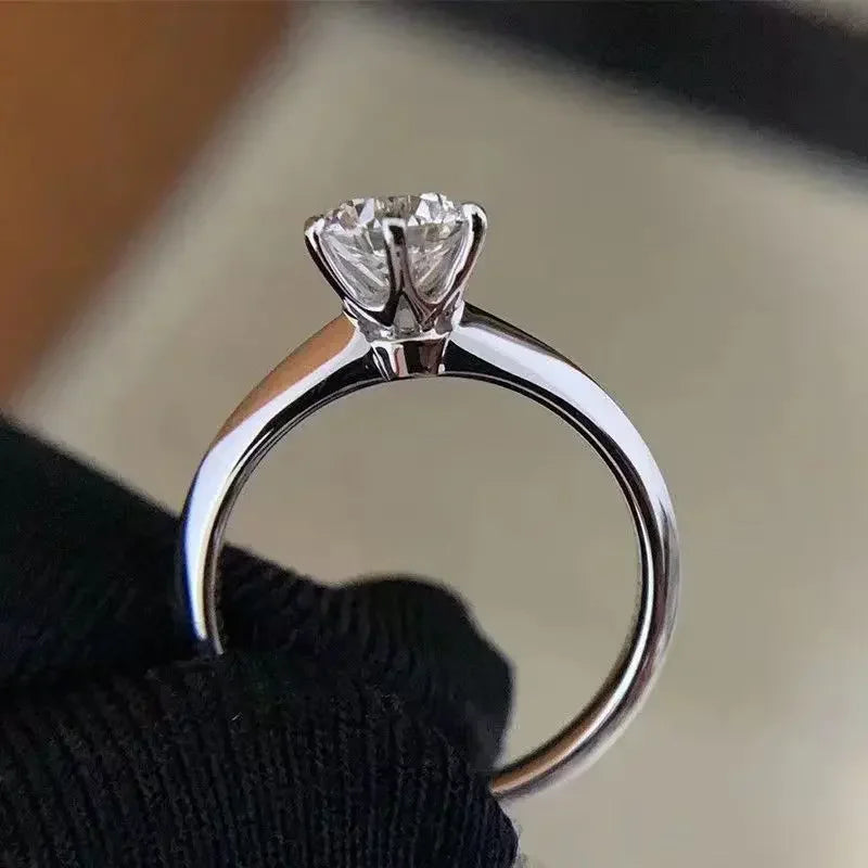 1ct Moissanite cz Engagement Ring