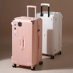 Oversized capacity suitcase student pull rod box 28 "brake wheel luggage password zipper style Luxlife Brands