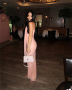 Elegant Wine Strapless Maxi Skirt Set Luxlife Brands