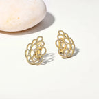 ATTAGEMS Snowflake Women's Earrings For Party S925 Silver Moissanite Earrings D VVS1 Yellow Gold Plated Gifts Sparkling Jewelry Luxlife Brands