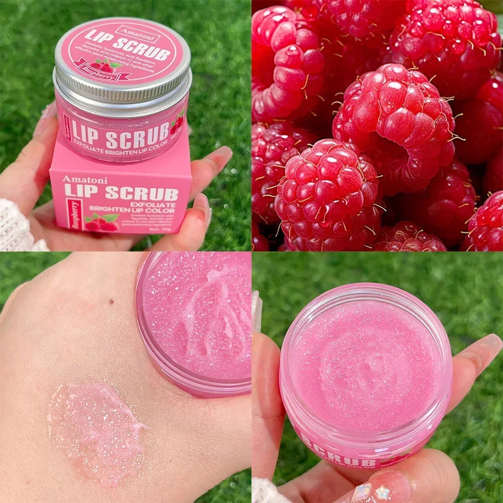Fruit Flavor Exfoliating Lip Care Scrub Moisturizing Remove Dead Skin Lip Mask Nourishing Repair Lips Fine Lines Lips Care Cream