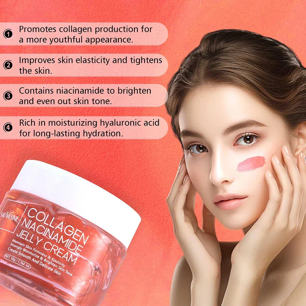 Korean Skin Care 50g Collagen Niacinamide and Hydrolyzed Collagen Lasting Moisturizing Deeply Hydrates Night Care Mask Cream