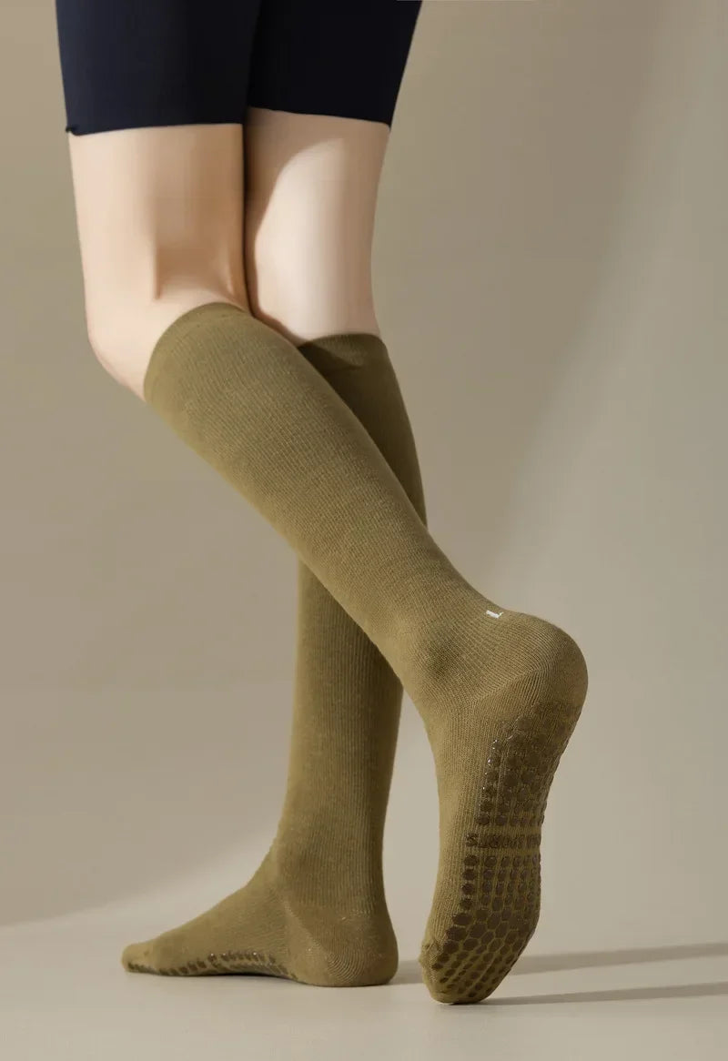 Pilates Cotton Compression Socks Anti Slip