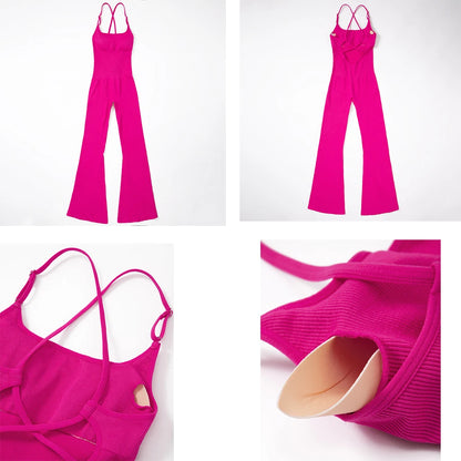 Barbie Wide Leg Fitness Jumpsuit