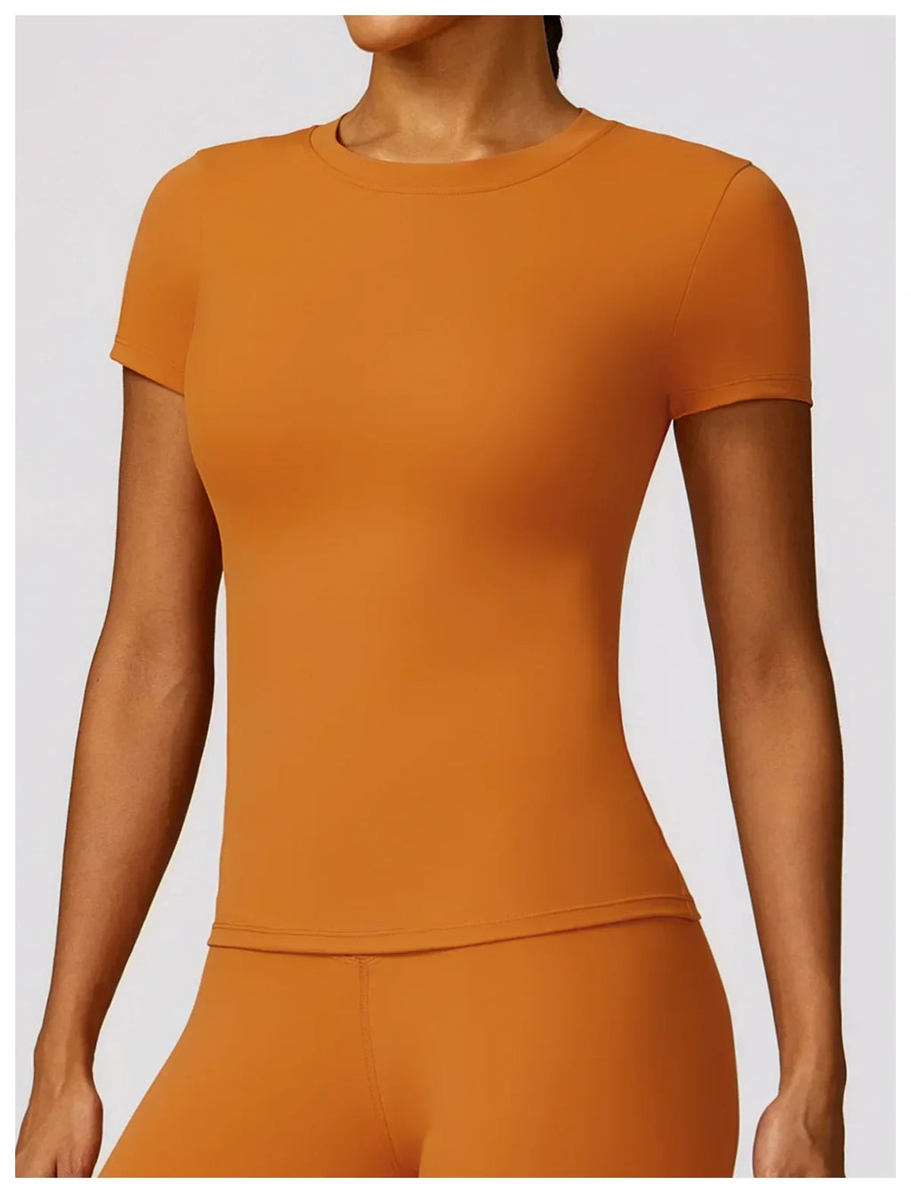 Seamless Yoga Set Women Pink Short Sleeve Top with High Waist Leggings Two Piece Workout Clothes Sports Fitness Gym Sets