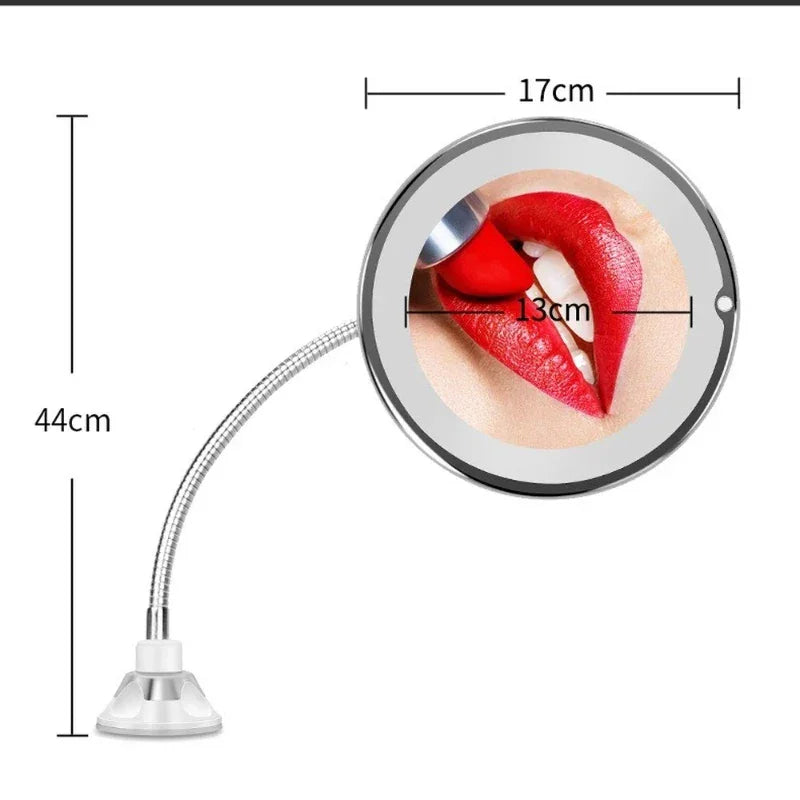 Makeup Mirror 10x Magnifying With Light LUXLIFE BRANDS