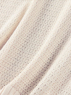 2025 Women Comfy Swimsuit Cover Up Seaside Holiday Club Dresses Sexy Crochet Halter V Neck Chic Ruffle Knit Beach Mini Dress K58 Luxlife Brands