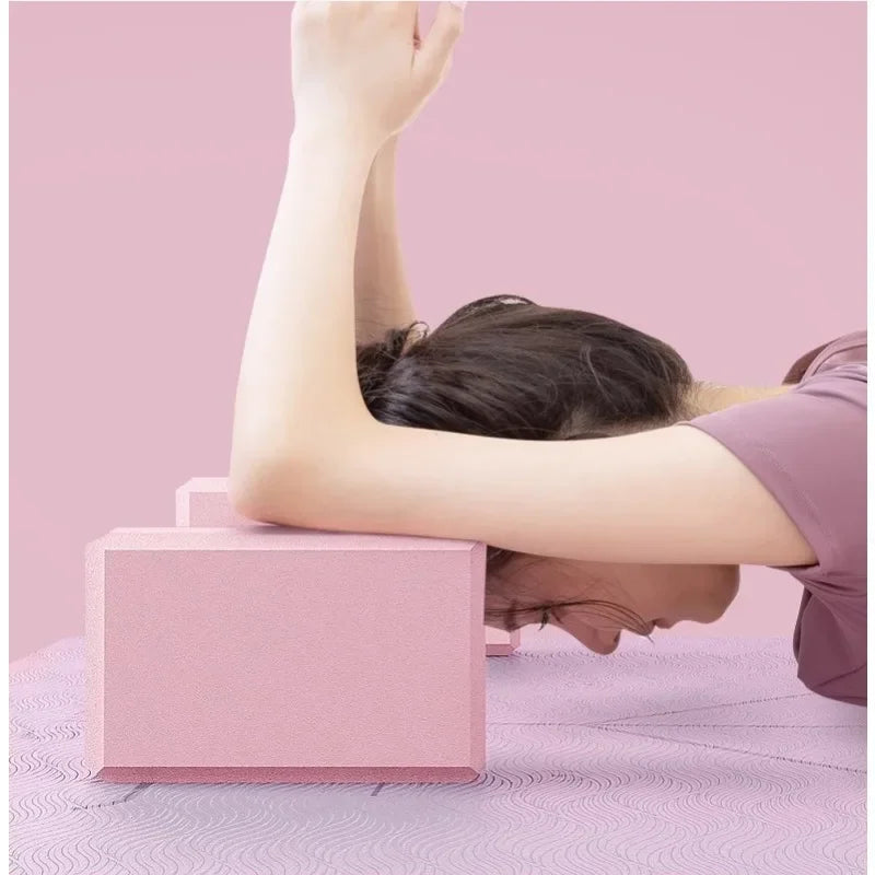 1pc Shaping High Density Eva Yoga Block  Stretch Children Pilates Foam Block Balance Exercise Ballet Bodybuilding Dance Gym  Alo Luxlife Brands