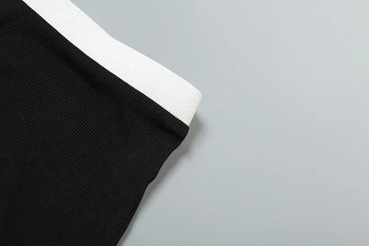 Cutenew Classic Women 2 Piece Set Trend Panelled Single Breasted Sleeveless Tanks+Elastic Waist Shorts Female Matching Outfits