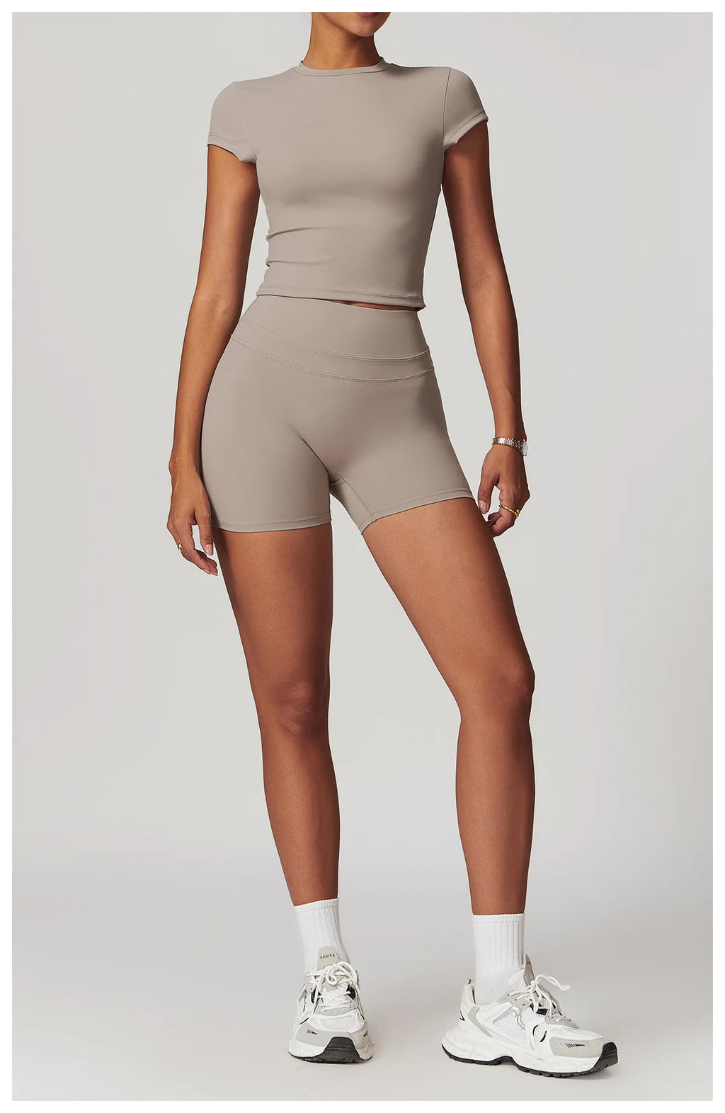 Hearuisavy 2-Piece Yoga Sets Sports Suit Women Fitness Tracksuit Running Workout Shirt Yoga Clothing Quick-Drying Gym Set Women